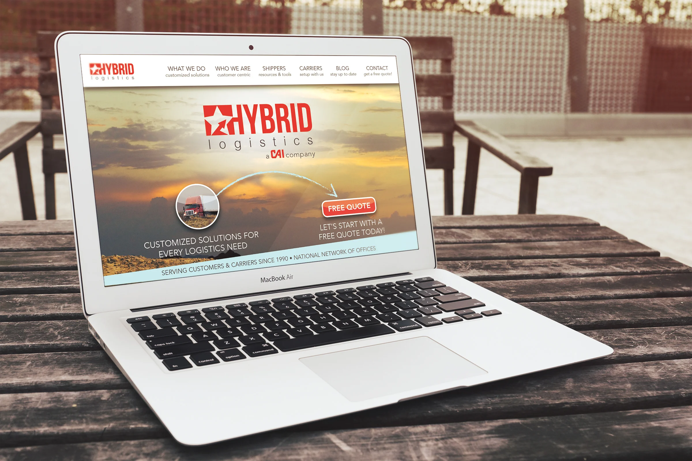 Hybrid Logistics Web Design