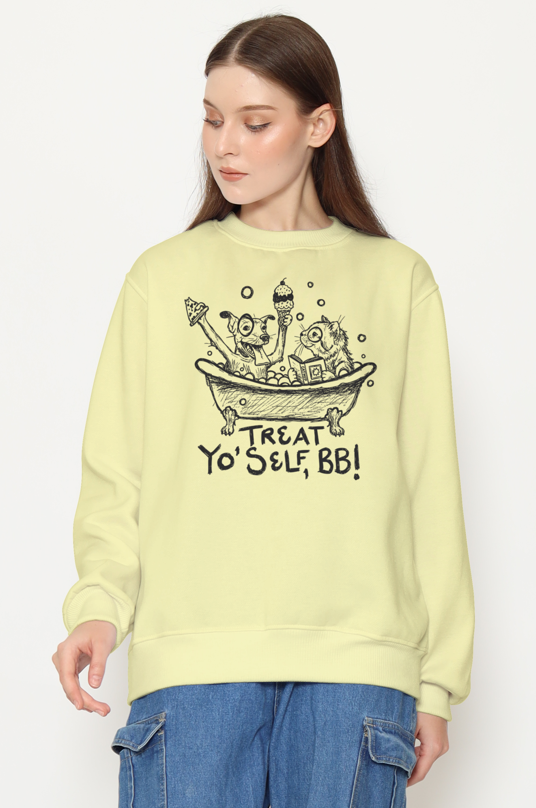TREAT YO-SELF HAND-DRAWN DESIGN