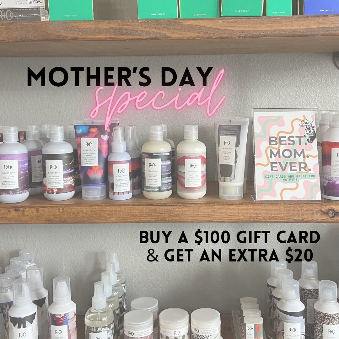 Show mama some love💐💛

Now until the end of May~ $20 (on us!!) added onto any $100 gift card purchased.

The perfect last minute gift that anyone would enjoy🫧 

#fixsalon #fixsaloncr