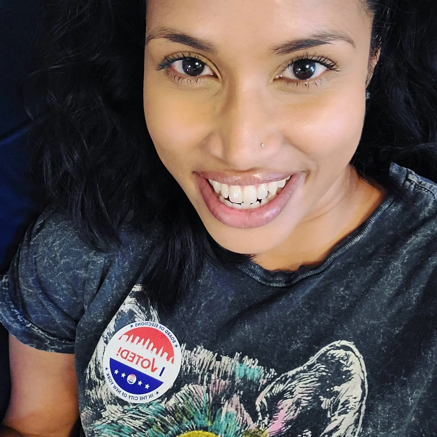 Happy primary day, NYC!!! Definitely would've been warmer/drier if I'd voted early, but lesson learned &mdash; and I needed the time to rank all these choices 😁#bedraggledbutcounted #rainydaydemocracy #votevoteVOTE