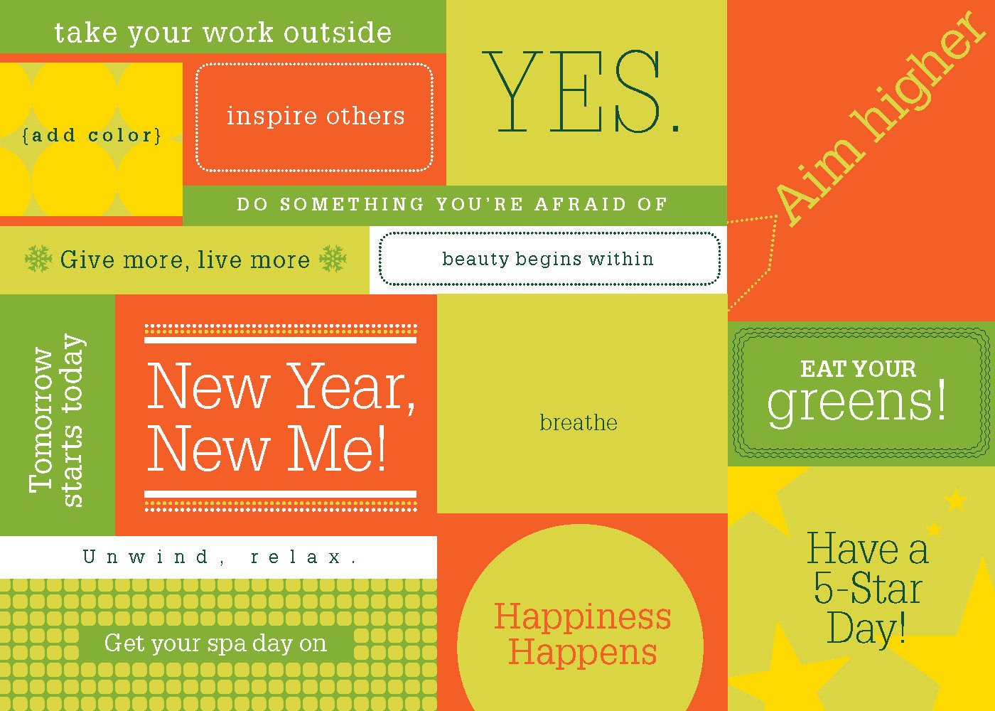 New Year's Magnet mailer