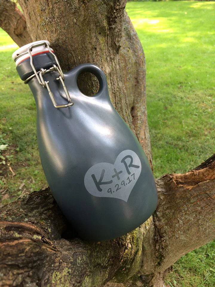 Orange-Vessel-Custom-Etch-Stoneware-Craft-Beer-Growler