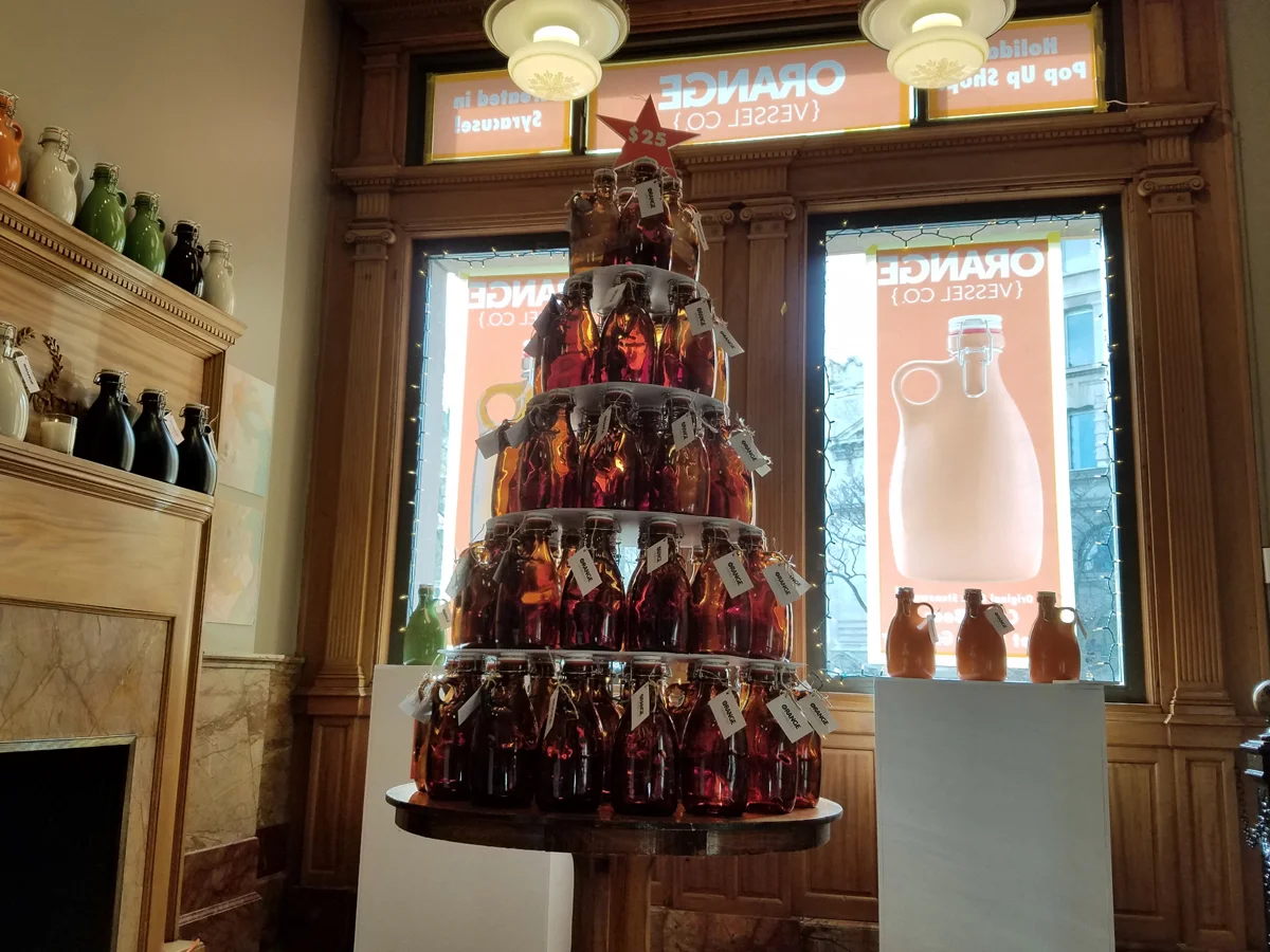 Orange Vessel Growler Tree! Bet you have never seen one of these!