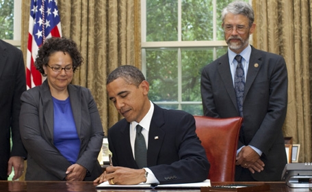 President Obama signing National Ocean Policy Exec. Order, 2010