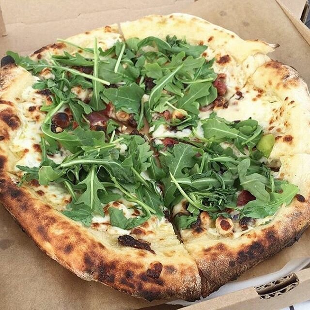 In case you didn&rsquo;t get a chance to try it last week, this week&rsquo;s specialty pizza at the trucks will still be our Prosciutto and Fig - prosciutto, mozzarella, fig reduction, arugula, hazelnuts, Parmesan, sea salt, and olive oil. 
Here&rsqu
