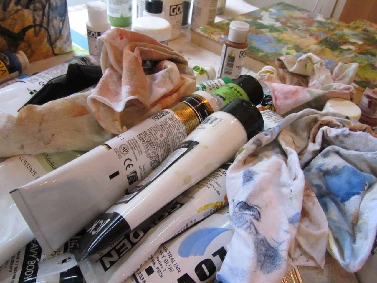 What my worktable looks like on any given day