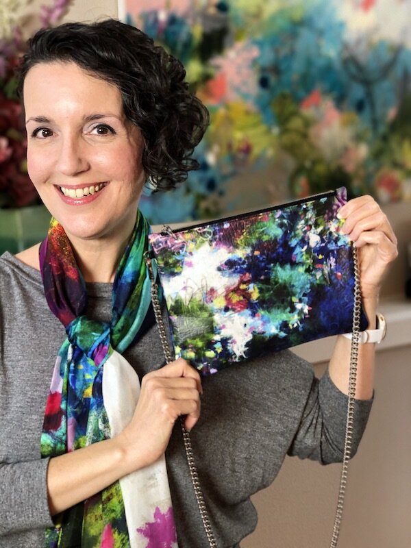Now and Forever Nappa leather crossbody purse — Paulette Insall, Tucson  Abstract Artist in Arizona
