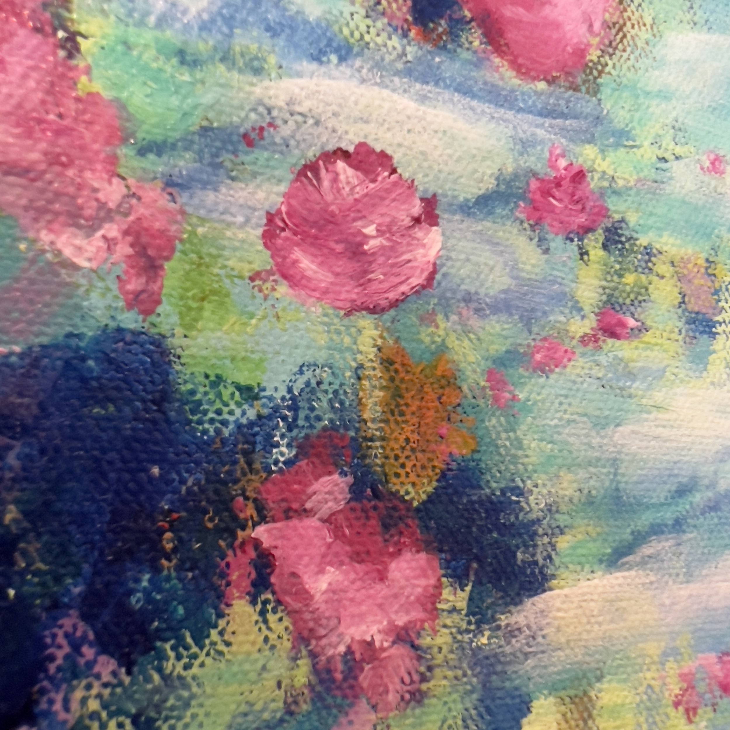 Flower Spray Puff Painting by Distinctive Abstracts - Pixels