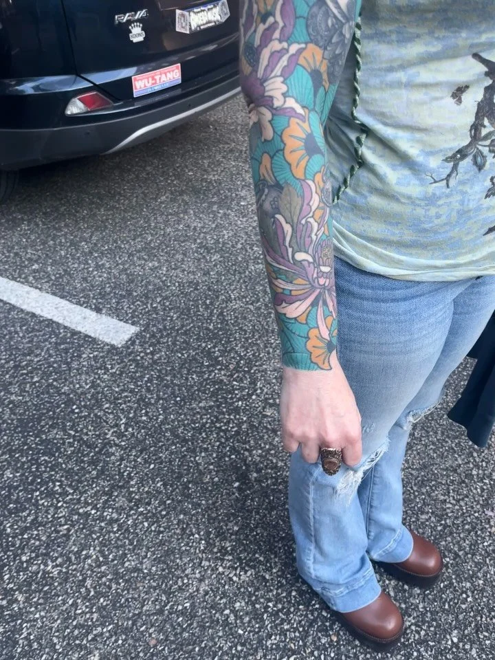 Simone&rsquo;s sleeves by James. Books always open and walkins welcome. Always. @bethesdatattoo