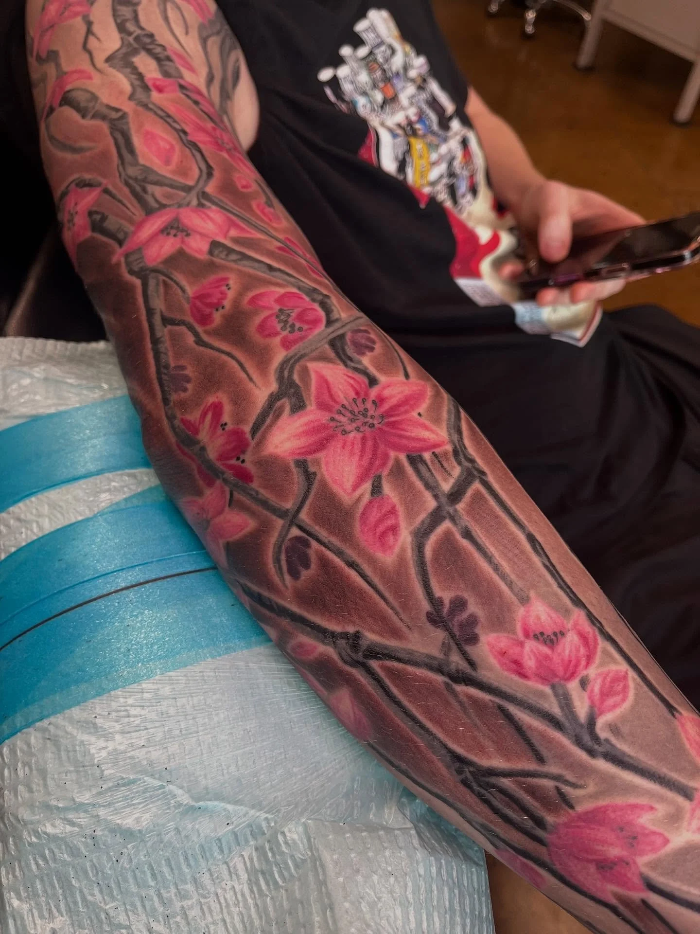 James has been chipping away at this sleeve.