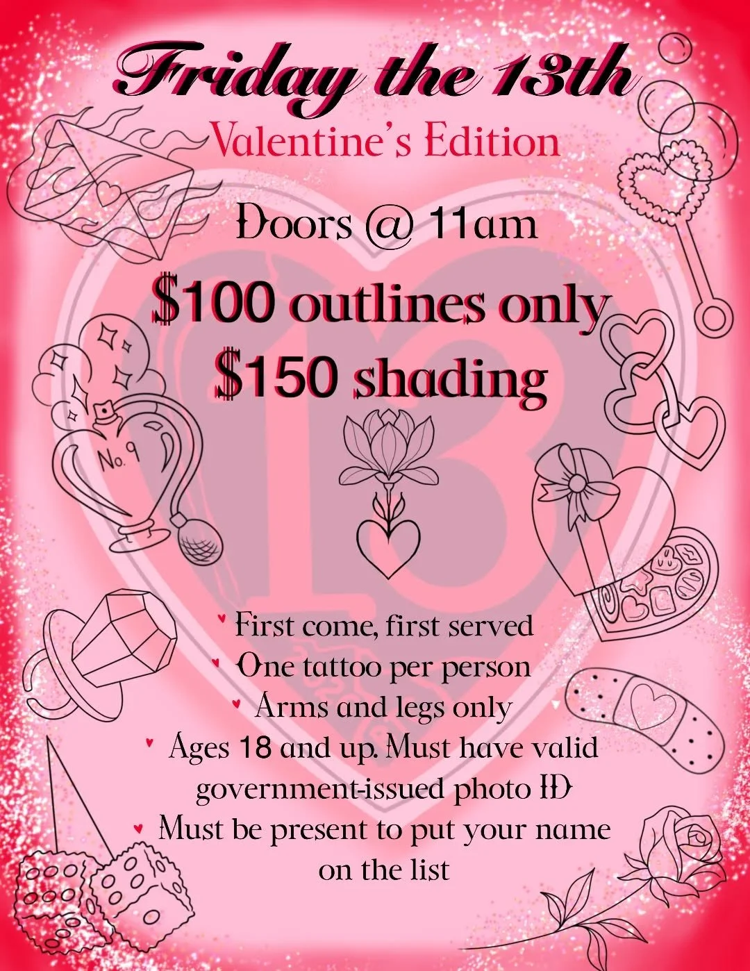 ❤ Love is temporary, tattoos are forever! 
See you all on Friday! ❤
.
.
.
#bethesdatattoo #bethesda #tattoo #tattoos #fridaythe13thtattoo