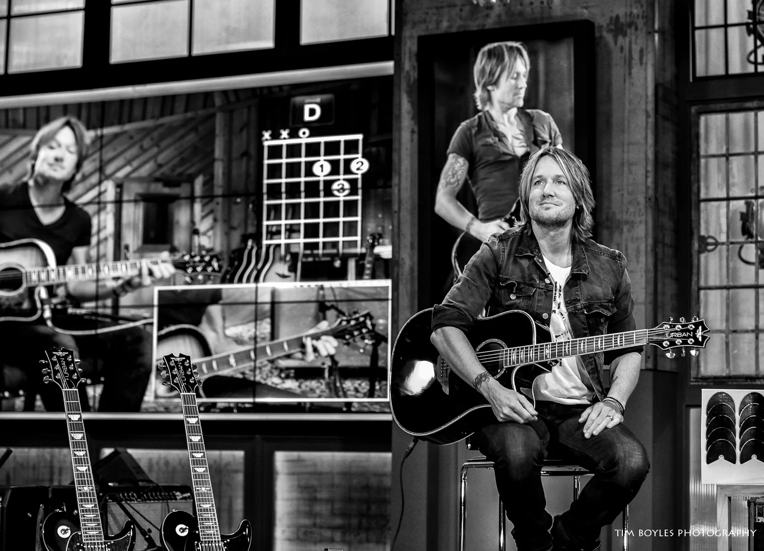 Keith Urban Black and White