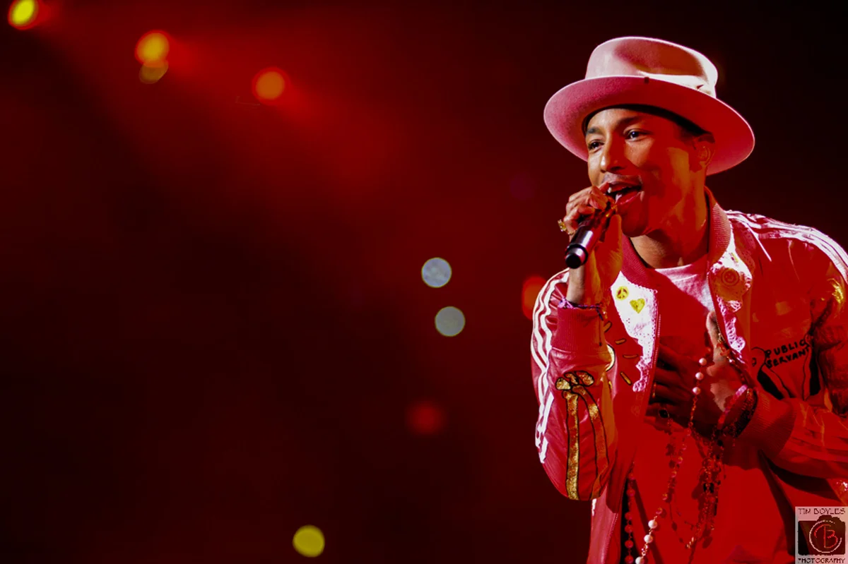 Pharrell Williams performs