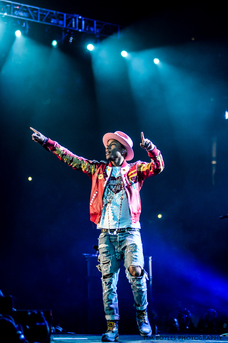 Pharrell Williams performs