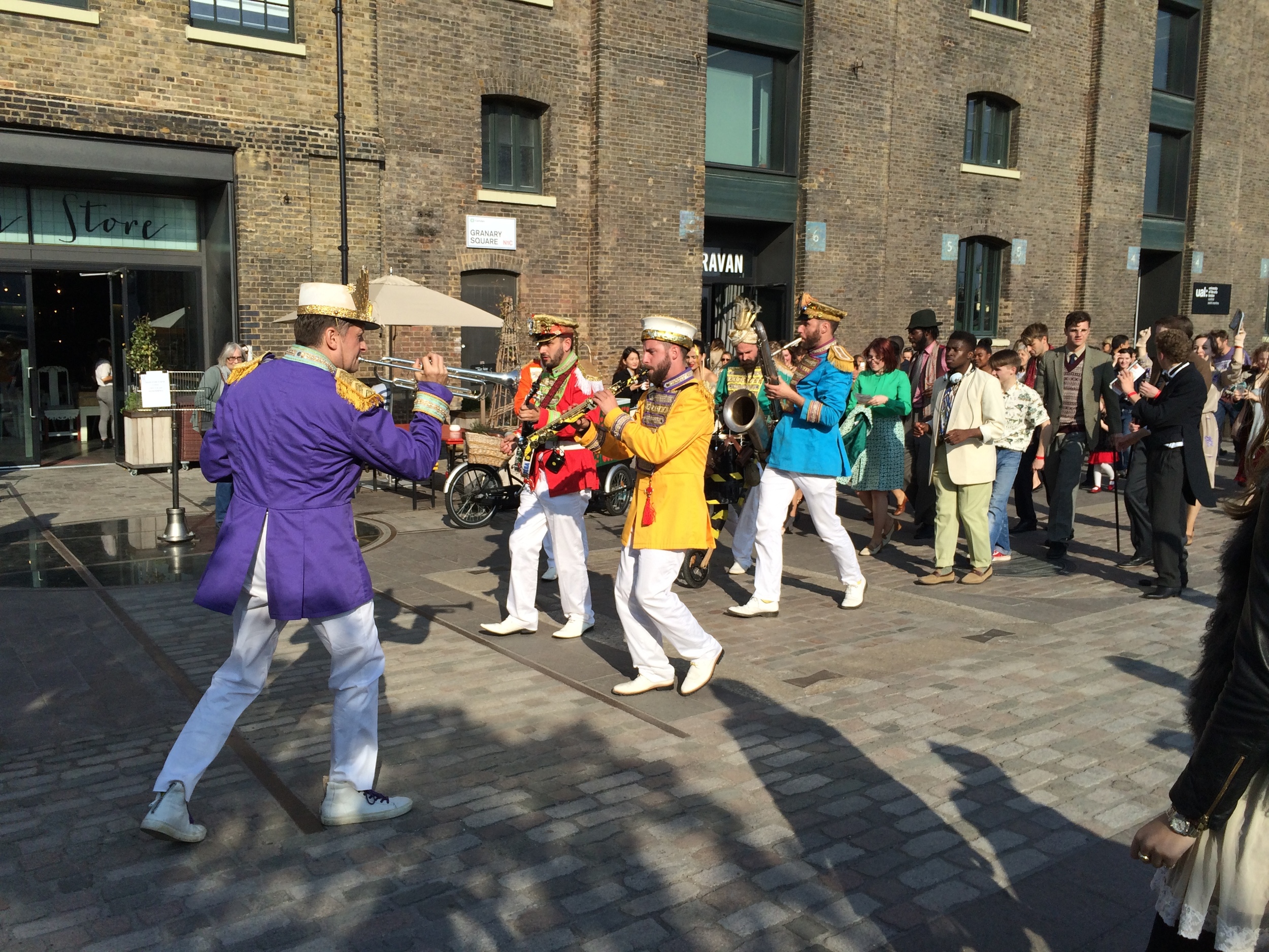 Mr Wilson's Second Liners whipping up a party atmosphere at last years event in Granary Square