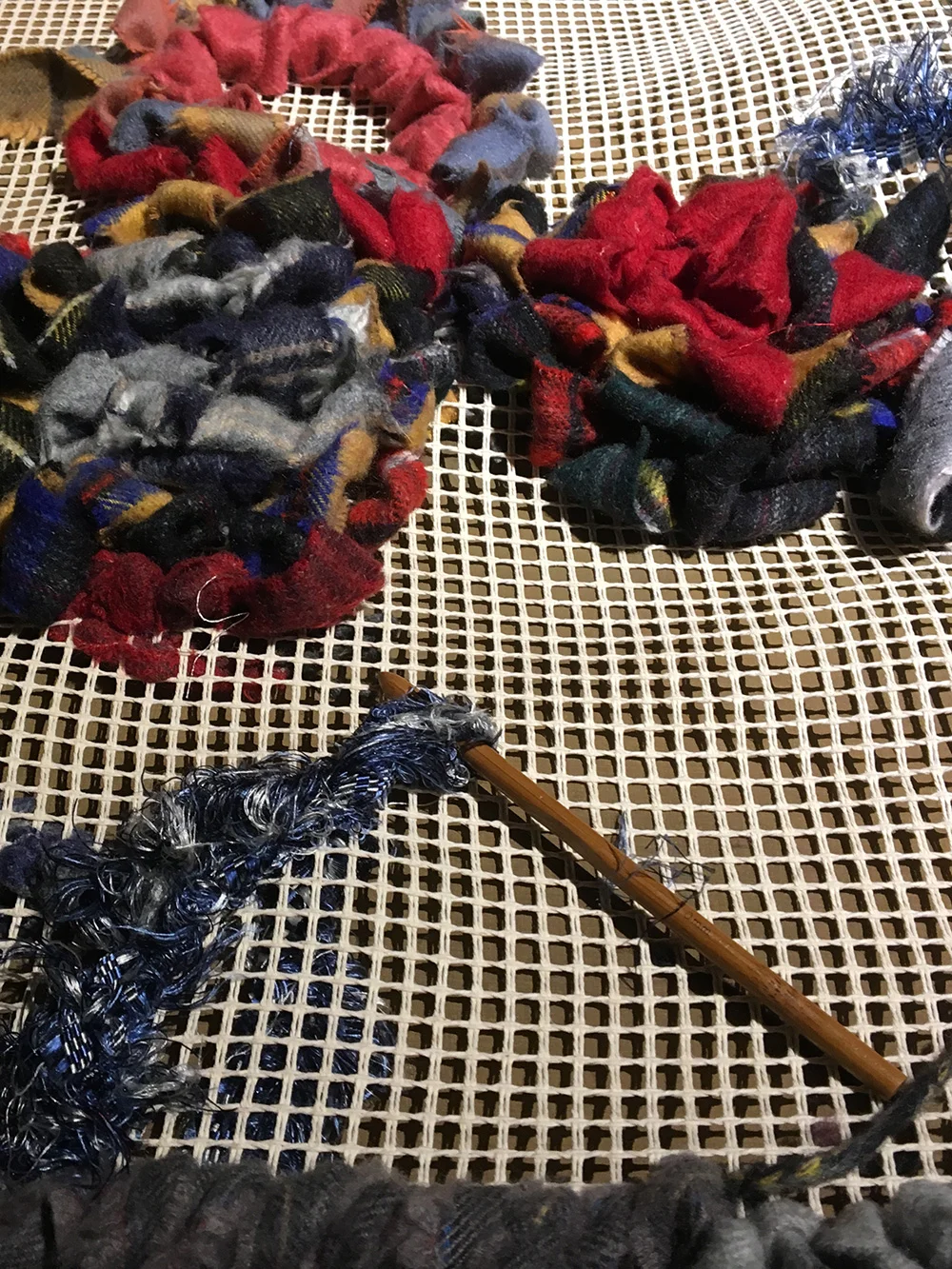 I used a large crochet hook.