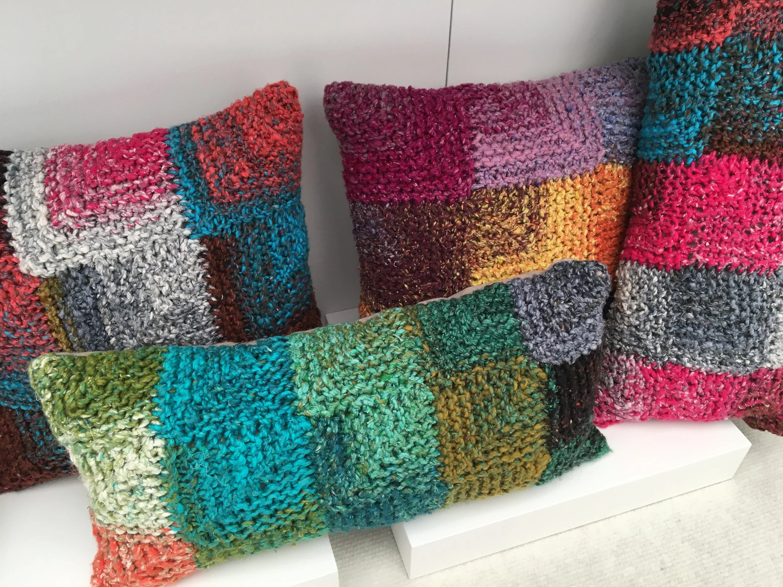 CHELACHE hand knitted cushions