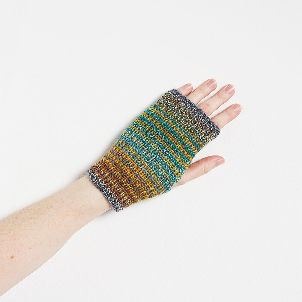 Knitted Art Hand-Warmers - Hockney