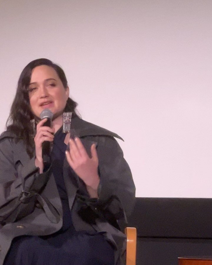 Shortly after being nominated for Best Actress #oscar for @applefilms #killersoftheflowermoon as the first Native American In this category, @lilygladstone showed up for us at one of the films&rsquo; Q&amp;A event. #sagaftra #sagaftramember #sagaftra