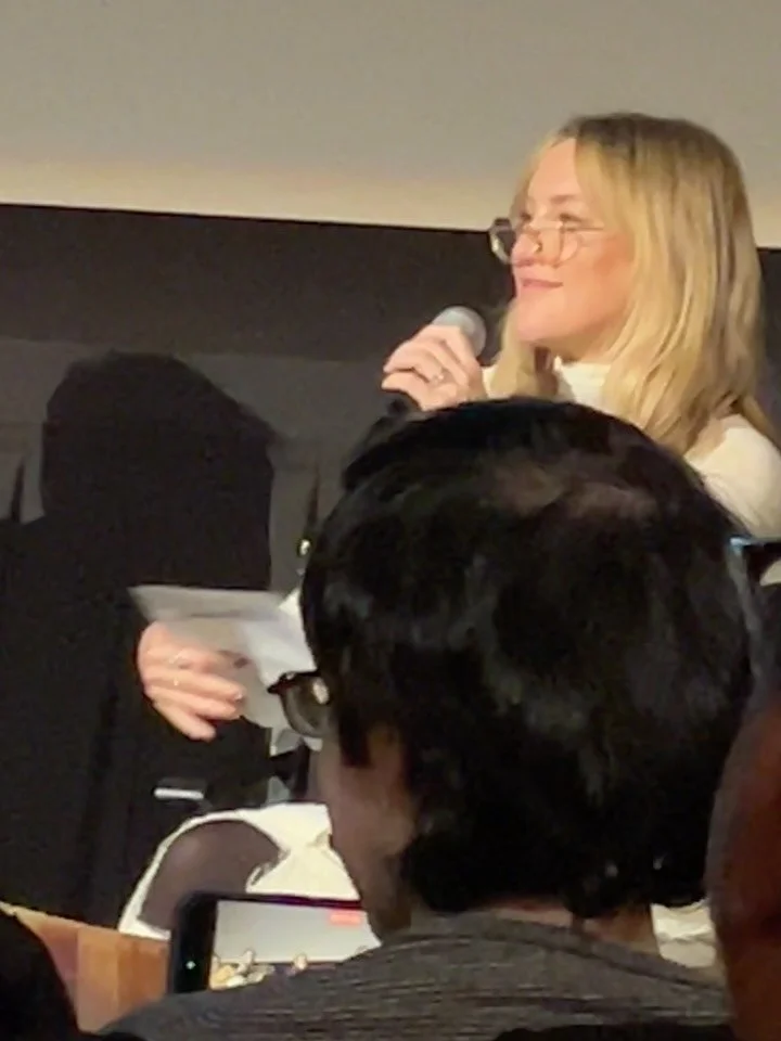 And here at @knivesout screening Q&amp;A, @katehudson on the moderators chair (although she HAS appeared in other #knivesout films) with @riancjohnson @caileespaeny and #darylmccormack on the panel #sagaftra #sagaftramembers #sagaftramember #newyorkc