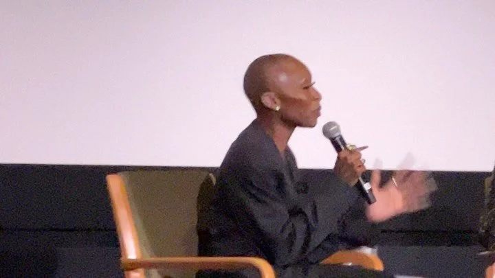 Immediately after North American Premiere of @wickedmovie  there were a couple of FYC screenings for the film, stepping in for @arianagrande who unfortunately got covid, @cynthiaerivo and @jonmchu repped the film for the voters crowd along with creat