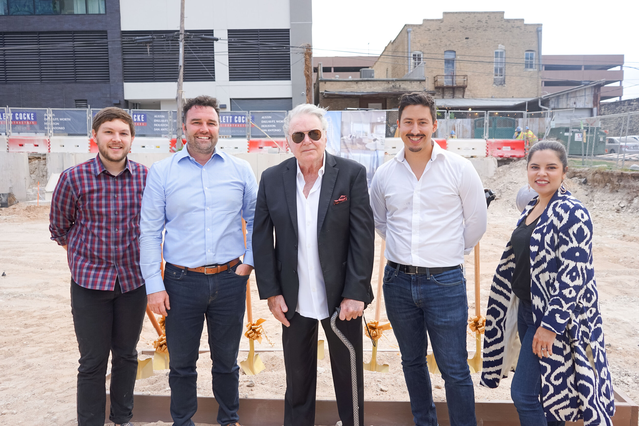   Pictured left to right: Drew Andries (Rhode Partners), Robert Tait (Rhode Partners), John Armenia (Armenia Group), Wes Haynie (Rhode Partners), and Laura Nering (Rhode Partners).  