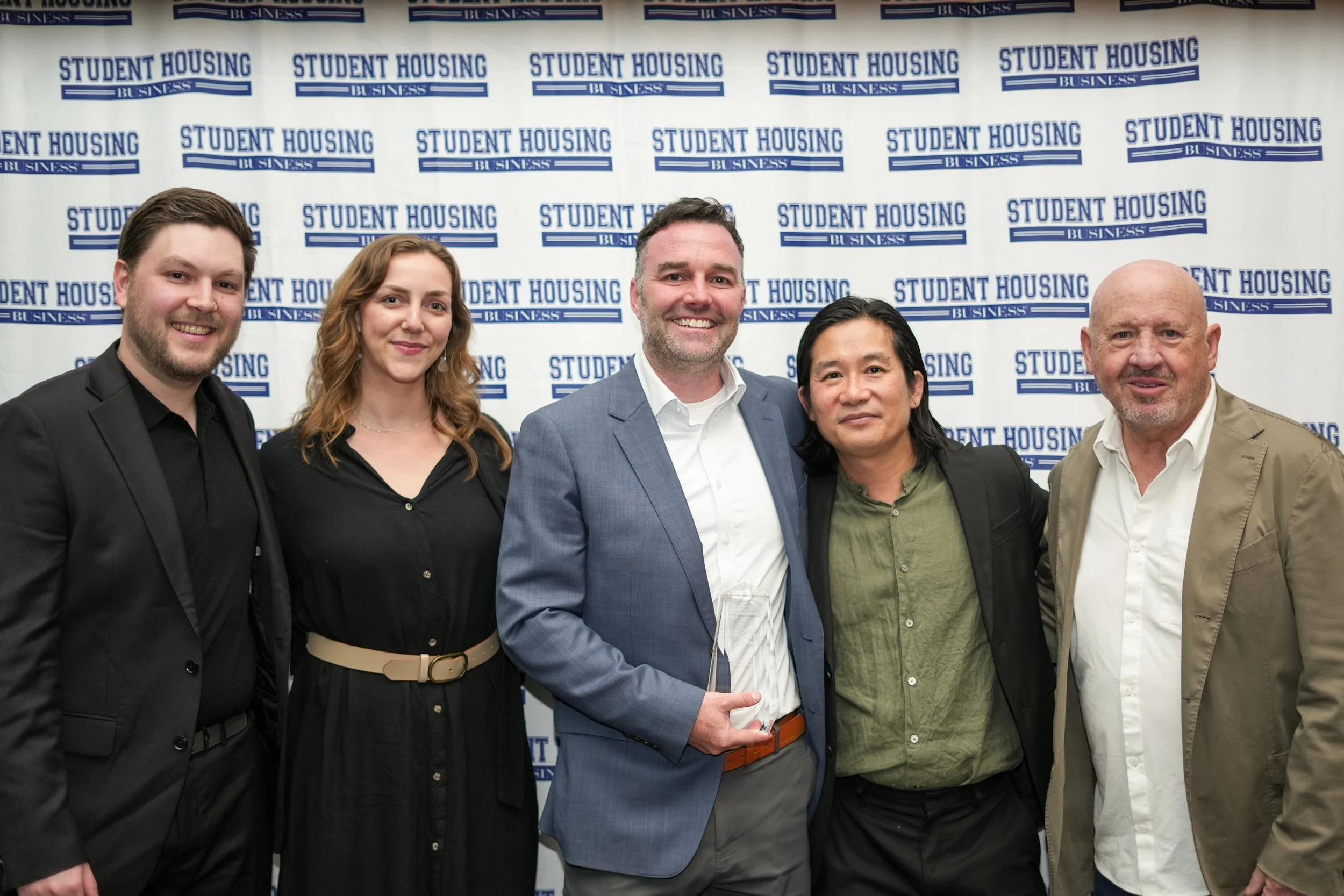  Rhode Partners representatives left to right: Drew Andries, Molly Strehl, Bobby Tait, Troy Sayakumane, and Brett Rhode. 