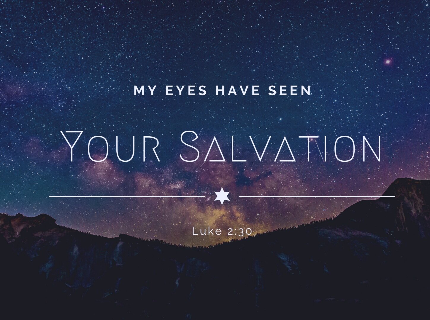 Simeon’s Song (Luke 2:22-38)