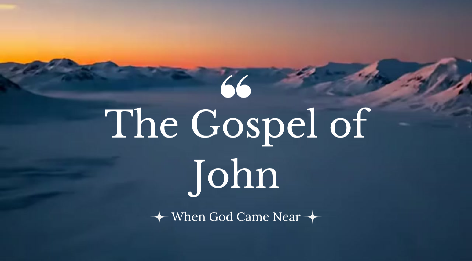 Come and See (John 1:35-51)