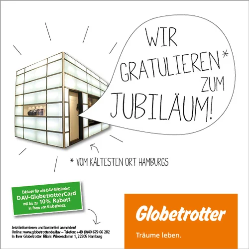Anzeige Jubiläumsschrift / DAV Hamburg