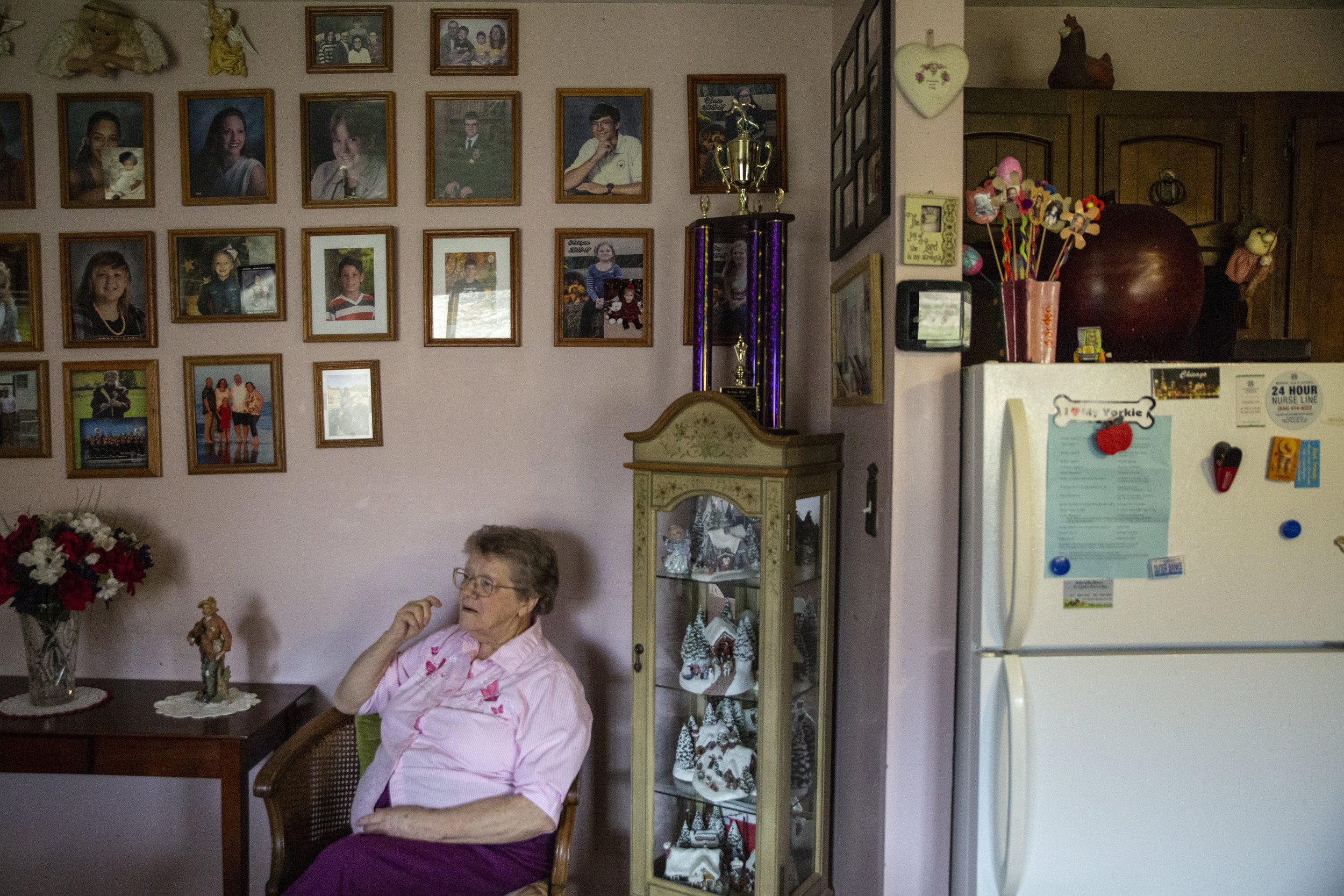  At 80, Donna Russell is one of Sharpsburg’s oldest residents. Proximity to family is important to Donna, who lives on the same property as multiple family members, each with their own subdivision. 