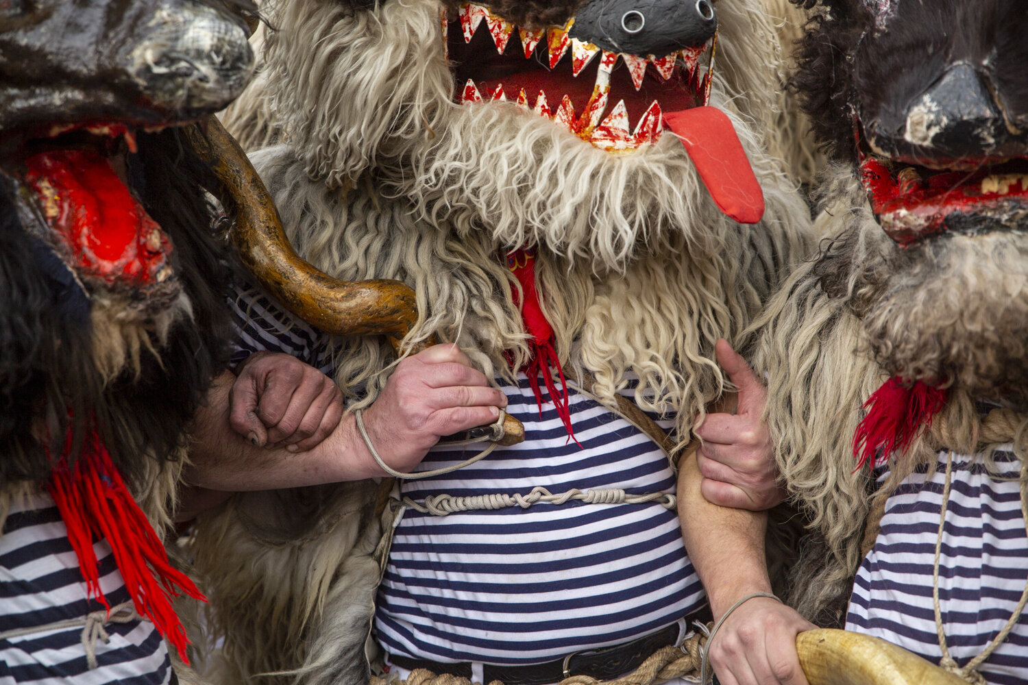  Though Carnival is celebrated throughout Croatia, this mask tradition from the Halubje region is recognized by UNESCO. Many nearby traditions have open-faced masks required by Roman rule so that participants could not conceal their identities, but t