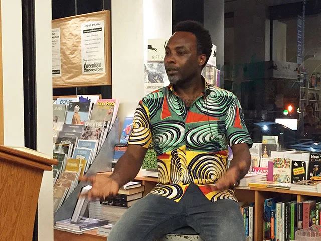 We set up Barrett’s US book tour, which included stops at the San Francisco and brooklyn Public Libraries. Here he is speaking at greenlight bookstore in nyc