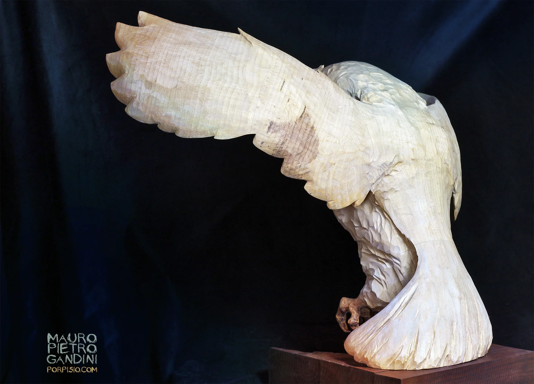 Owl, handcarved