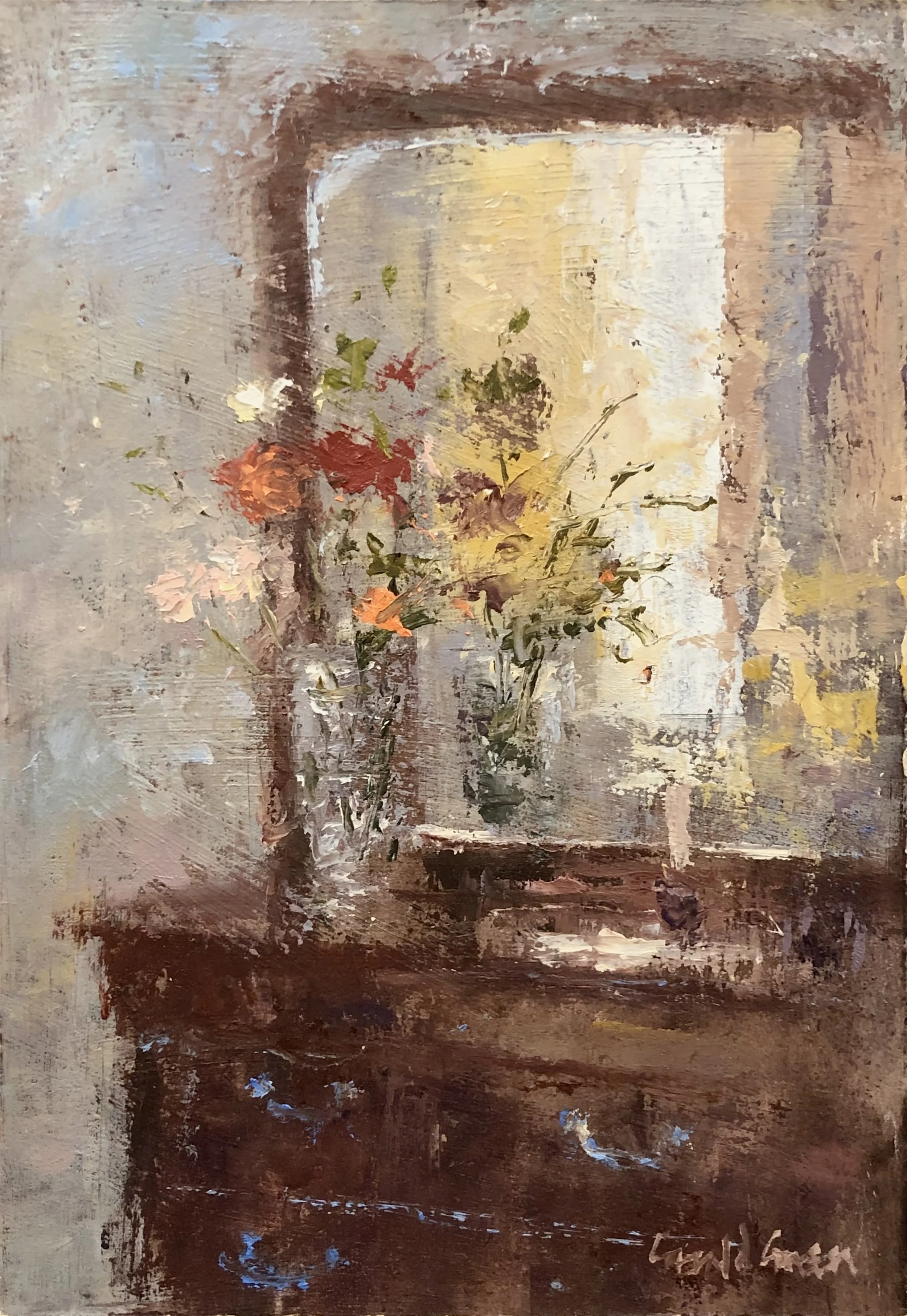 Flowers on the Dressing Table - SOLD