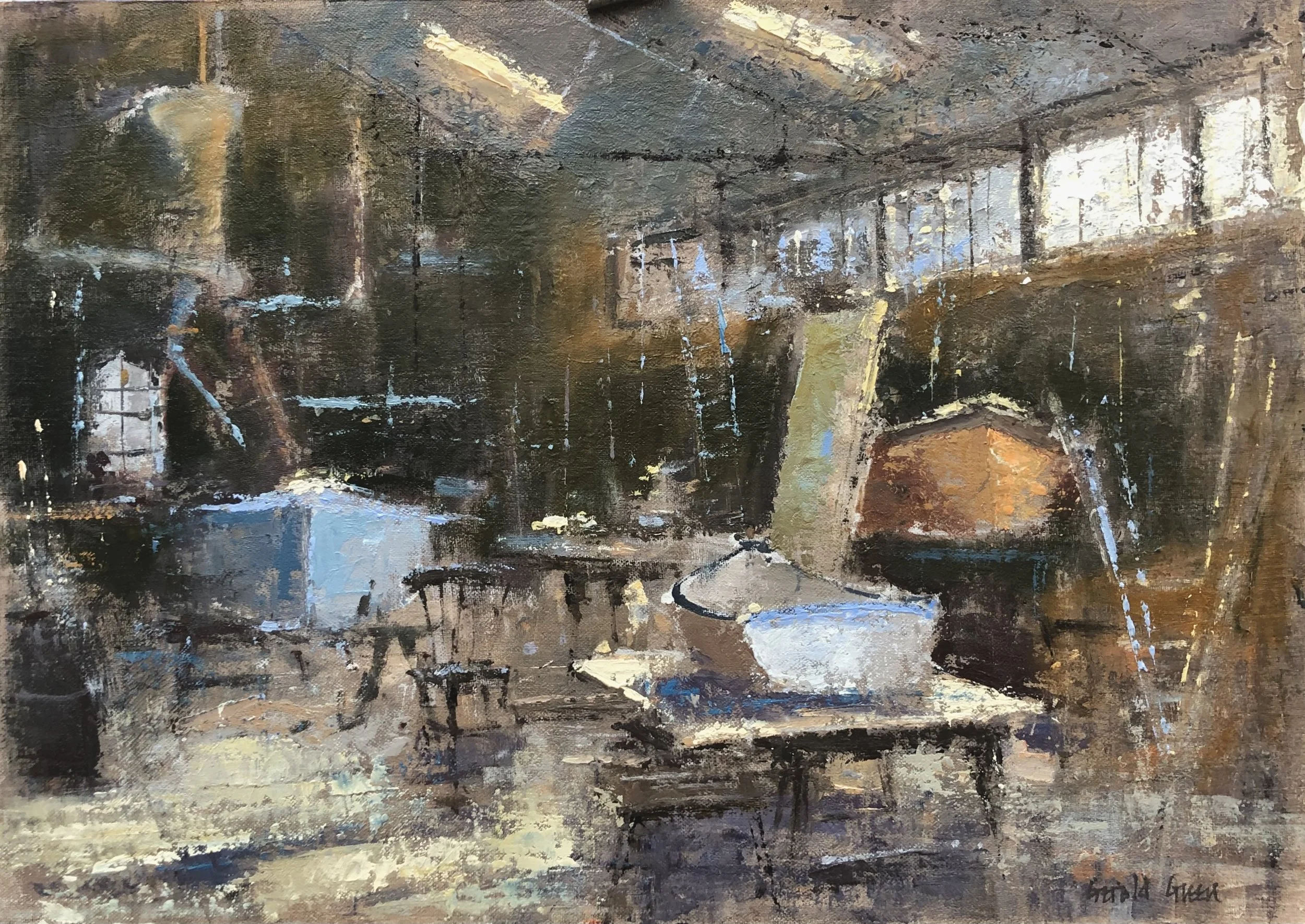 In the Boatshed at Felixstowe Ferry