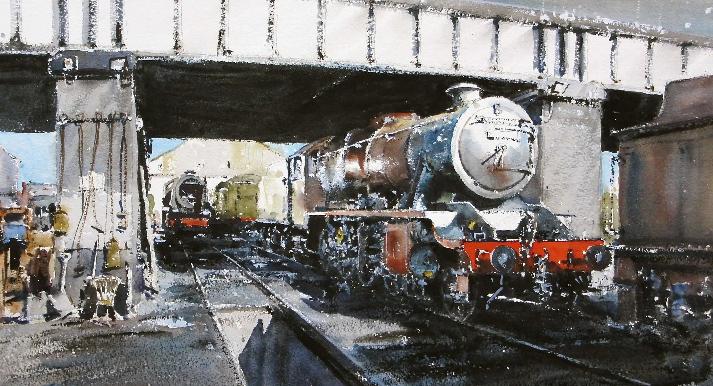 Loughborough Shed: 13 x 24 in: watercolour: £1200