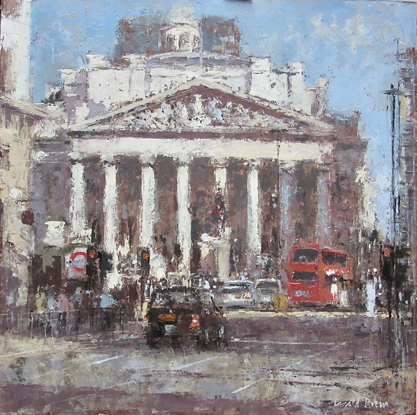Towards the Royal Exchange London: 16 x 16 in: £1285 (currently at The Wykeham Gallery Stockbridge)