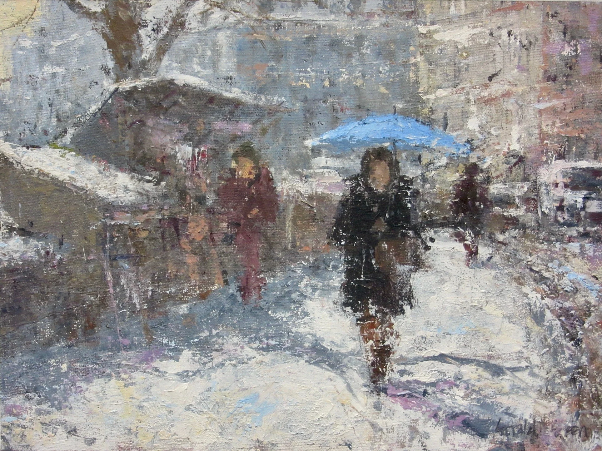 Blue Umbrella Paris - SOLD