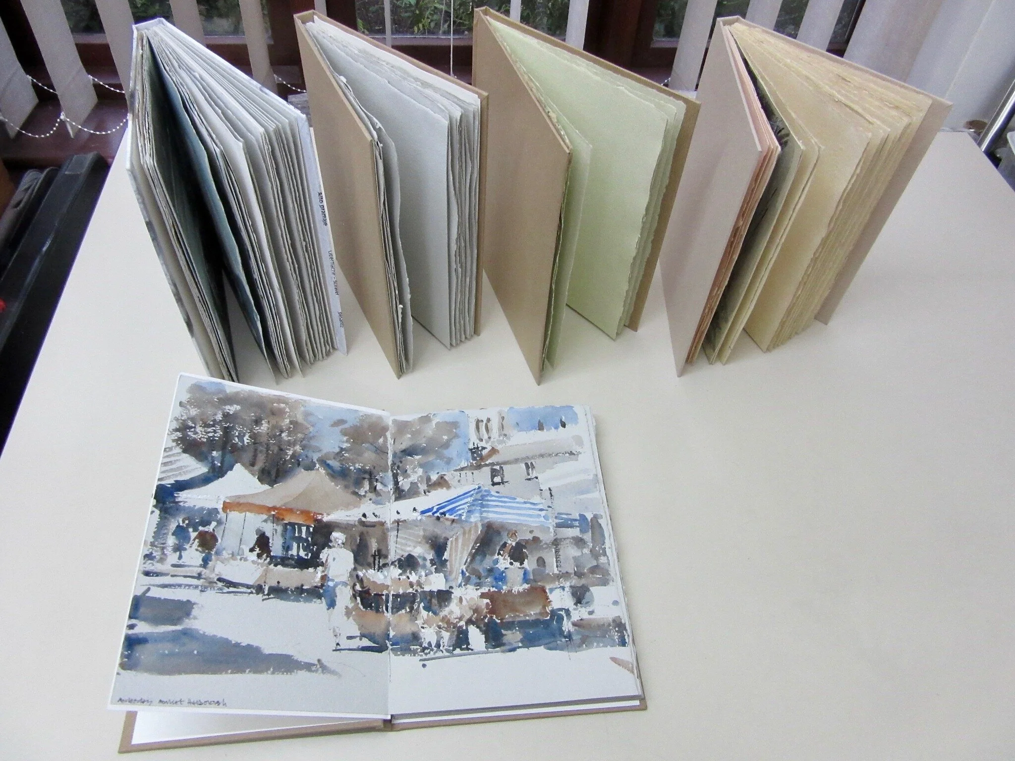 Sketchbooks incorporating Two Rivers toned papers