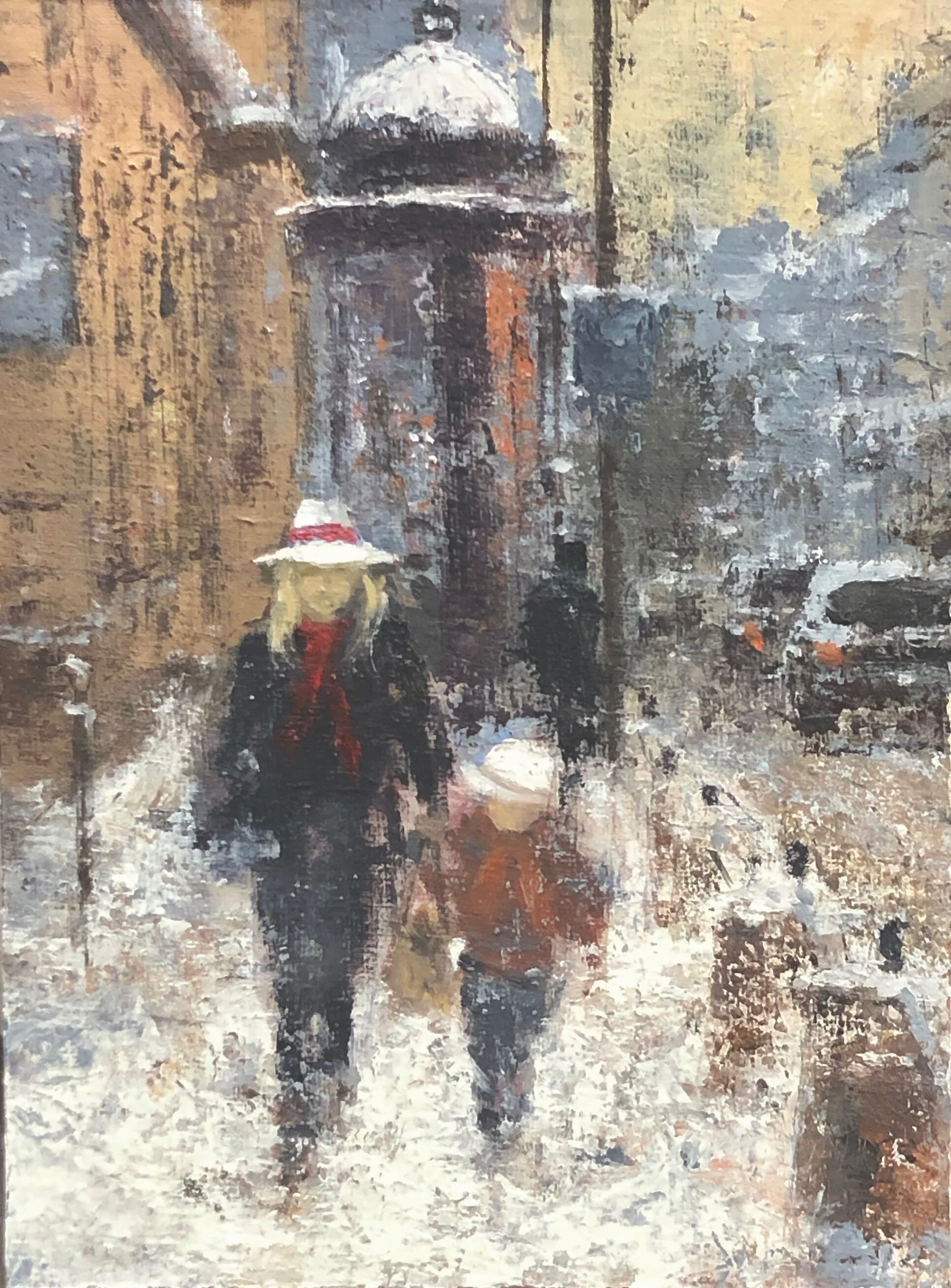 Winter Boulevard Paris - SOLD