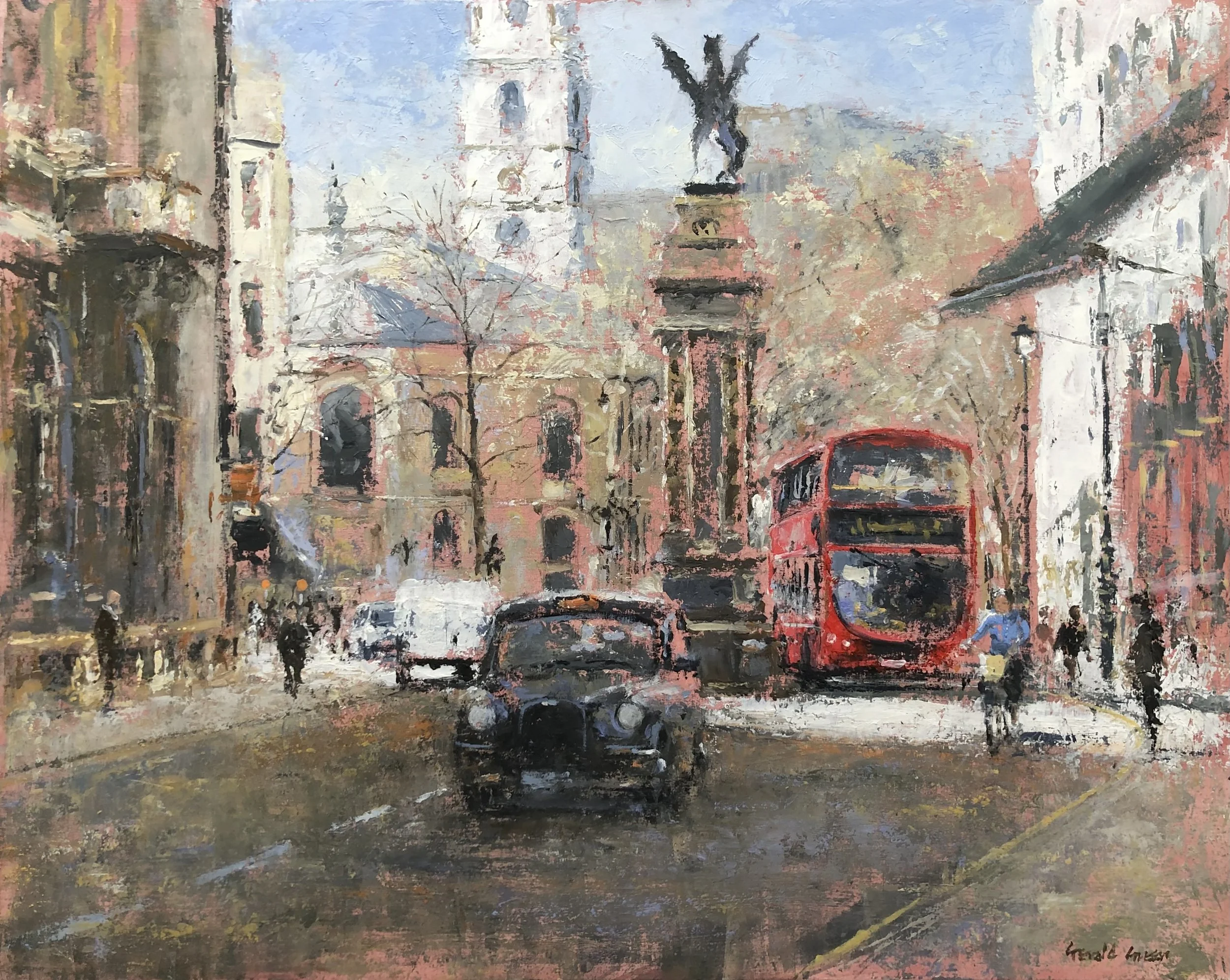 Towards St. Clement Danes in the Strand London: 16 x 20 in: £1750