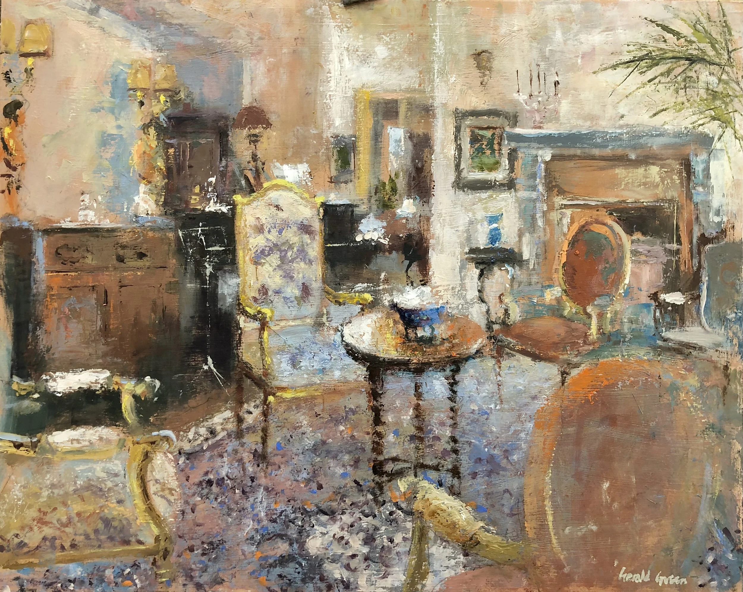 Drawing Room Elegance: 16 x 20 in: £1750