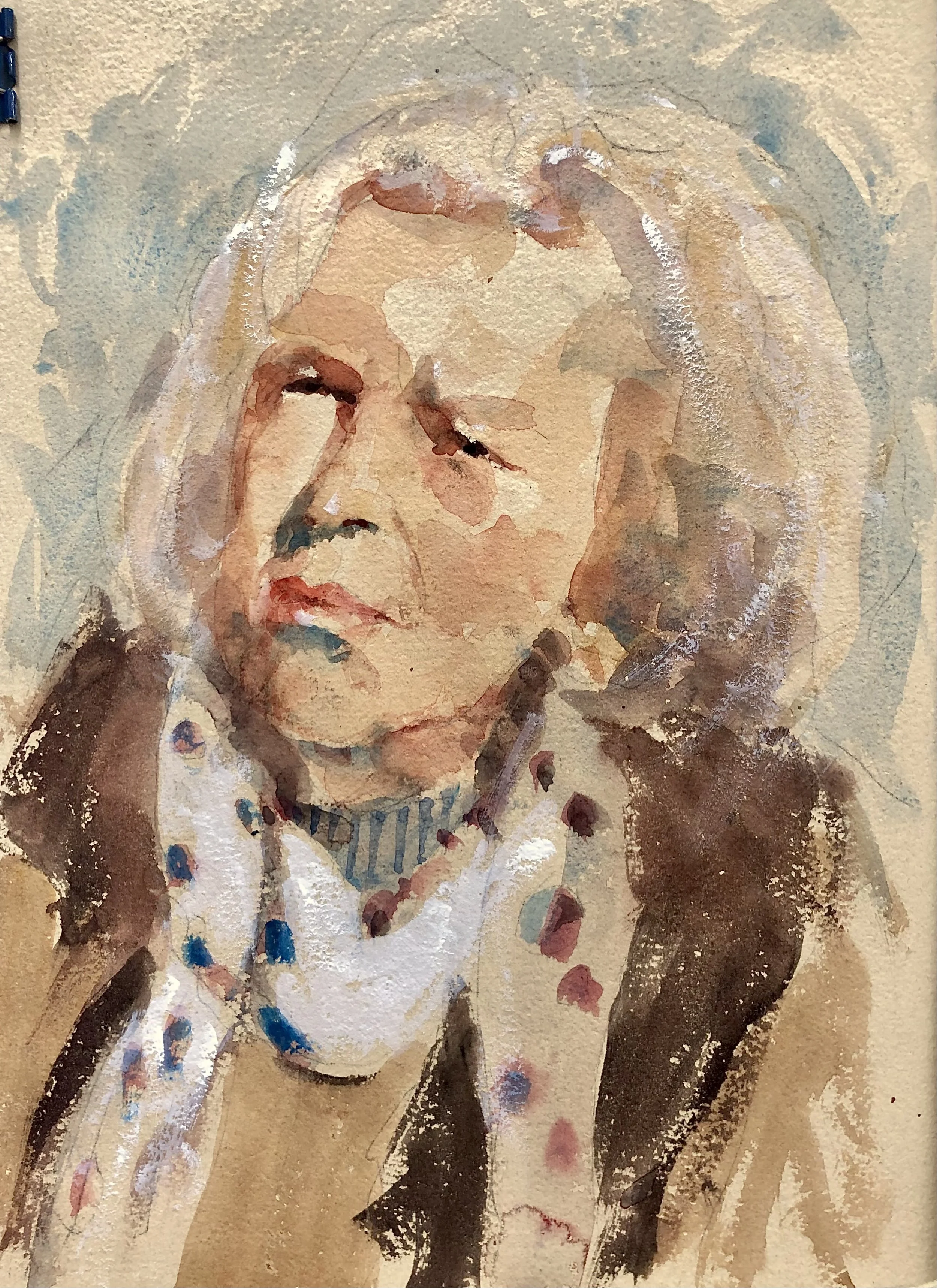 Watercolour study on toned paper: 15x 11 in