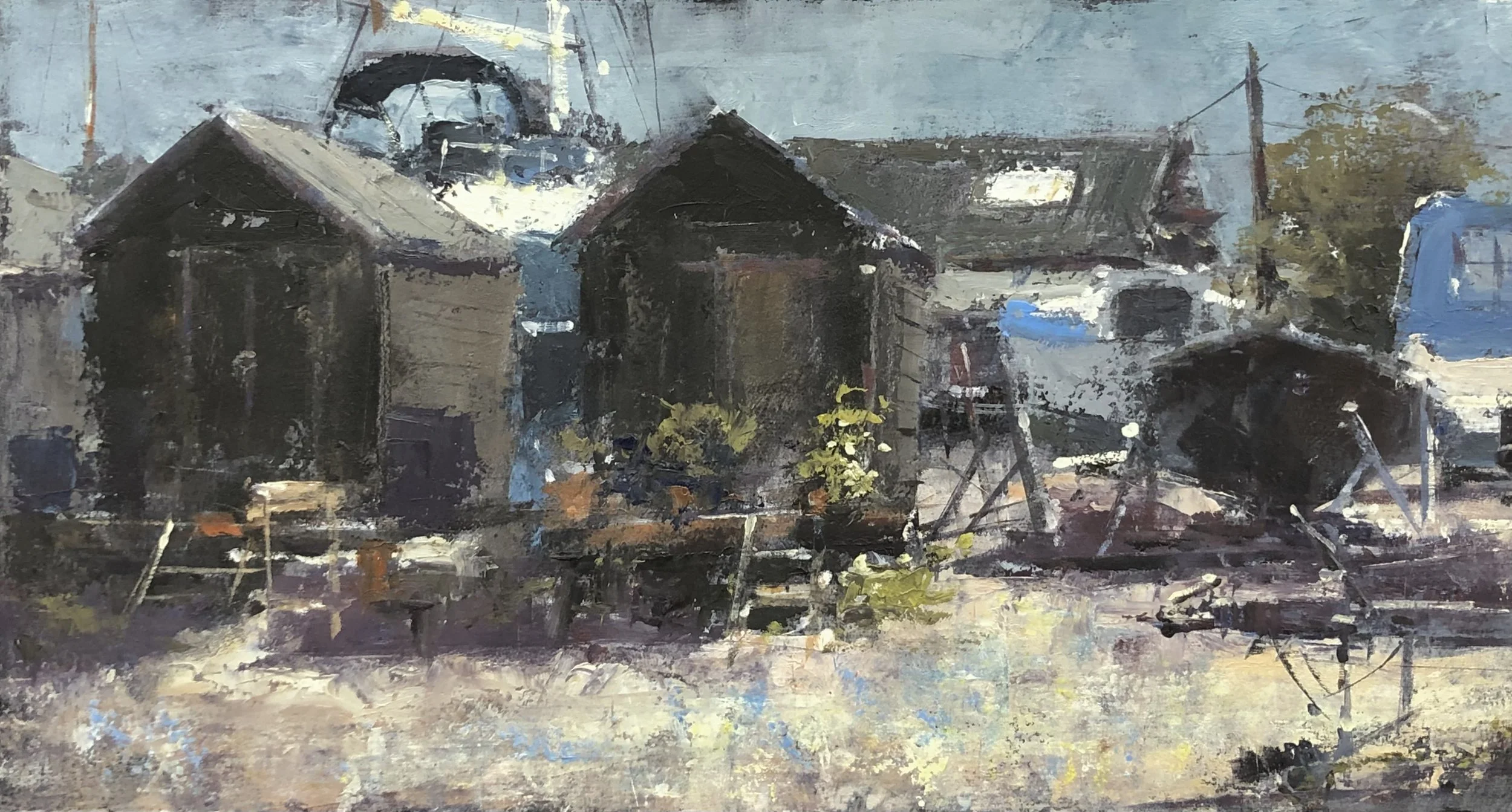 Boat Sheds at Felixstowe Ferry