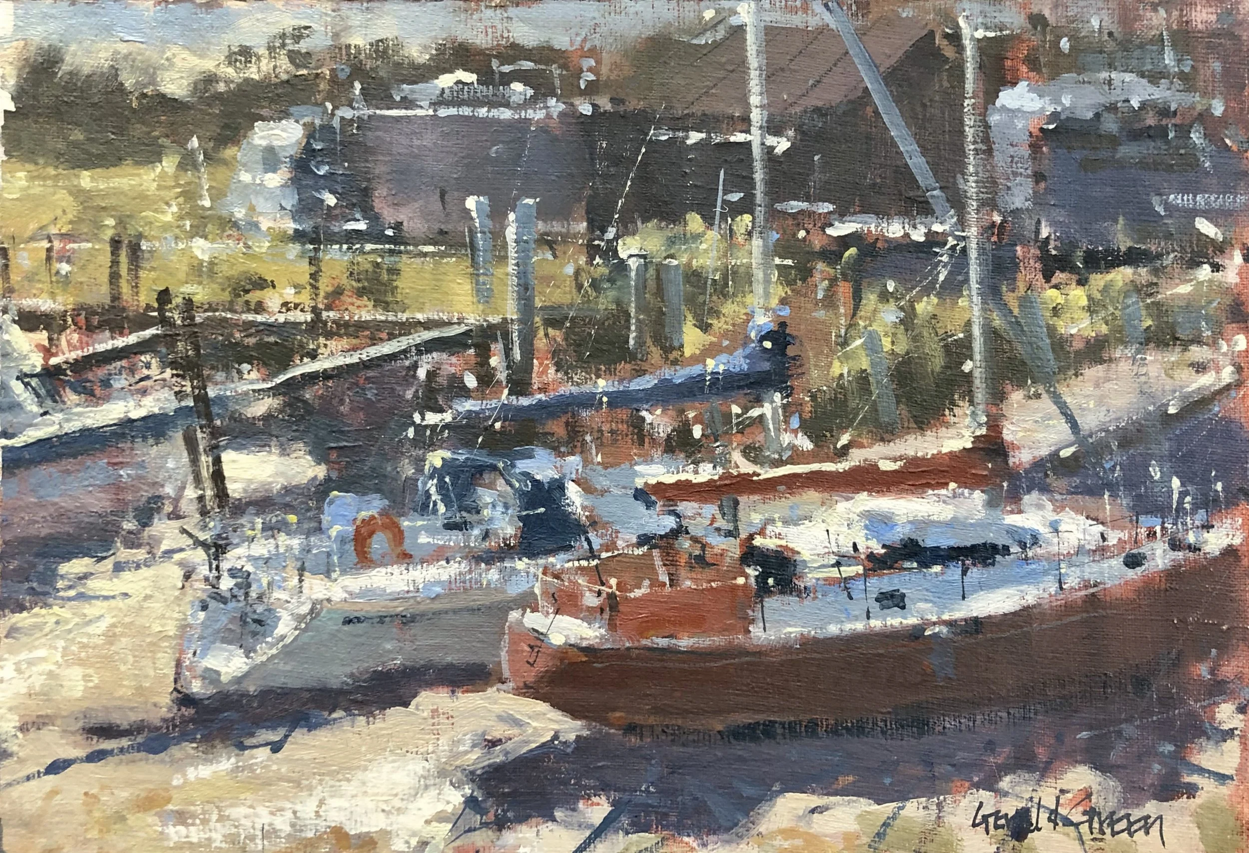 Along the River Rother Sussex - SOLD