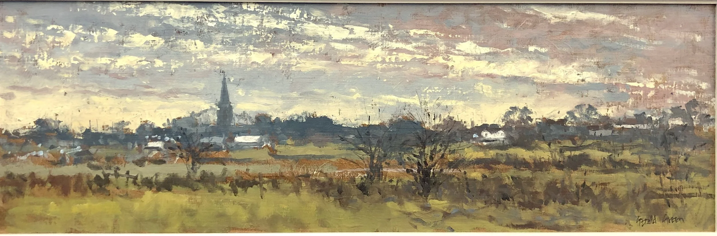 Evening Sky Over the Village