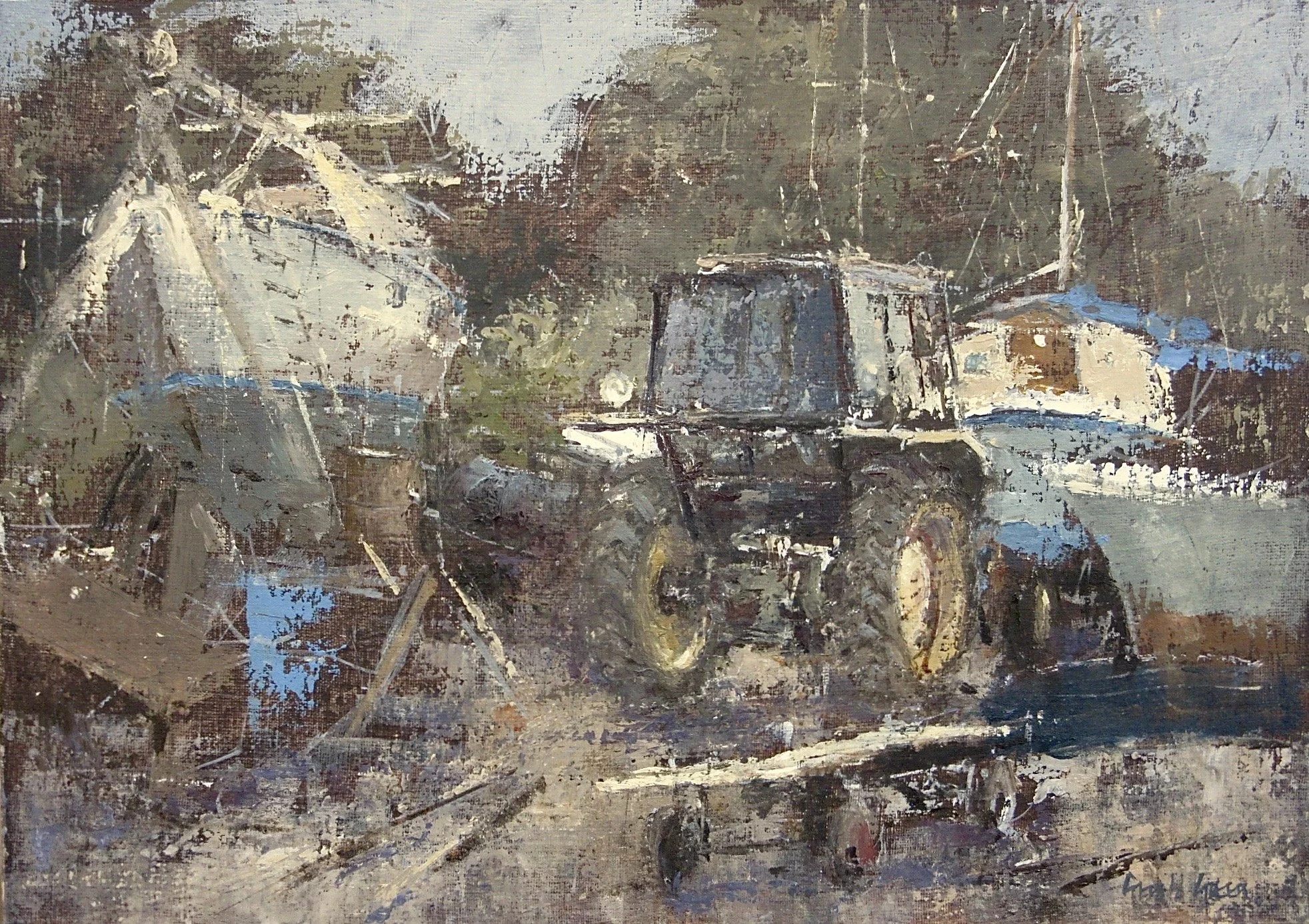 In the Boat Yard Pin Mill