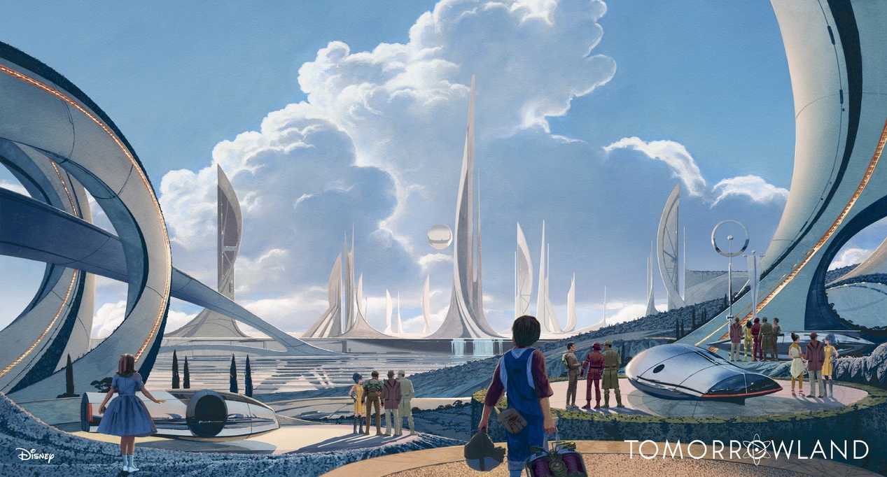 Esquisse développée pour le film Tomorrowland, produit par Disney et dont la date de sortie est prévue pour le printemps 2015.