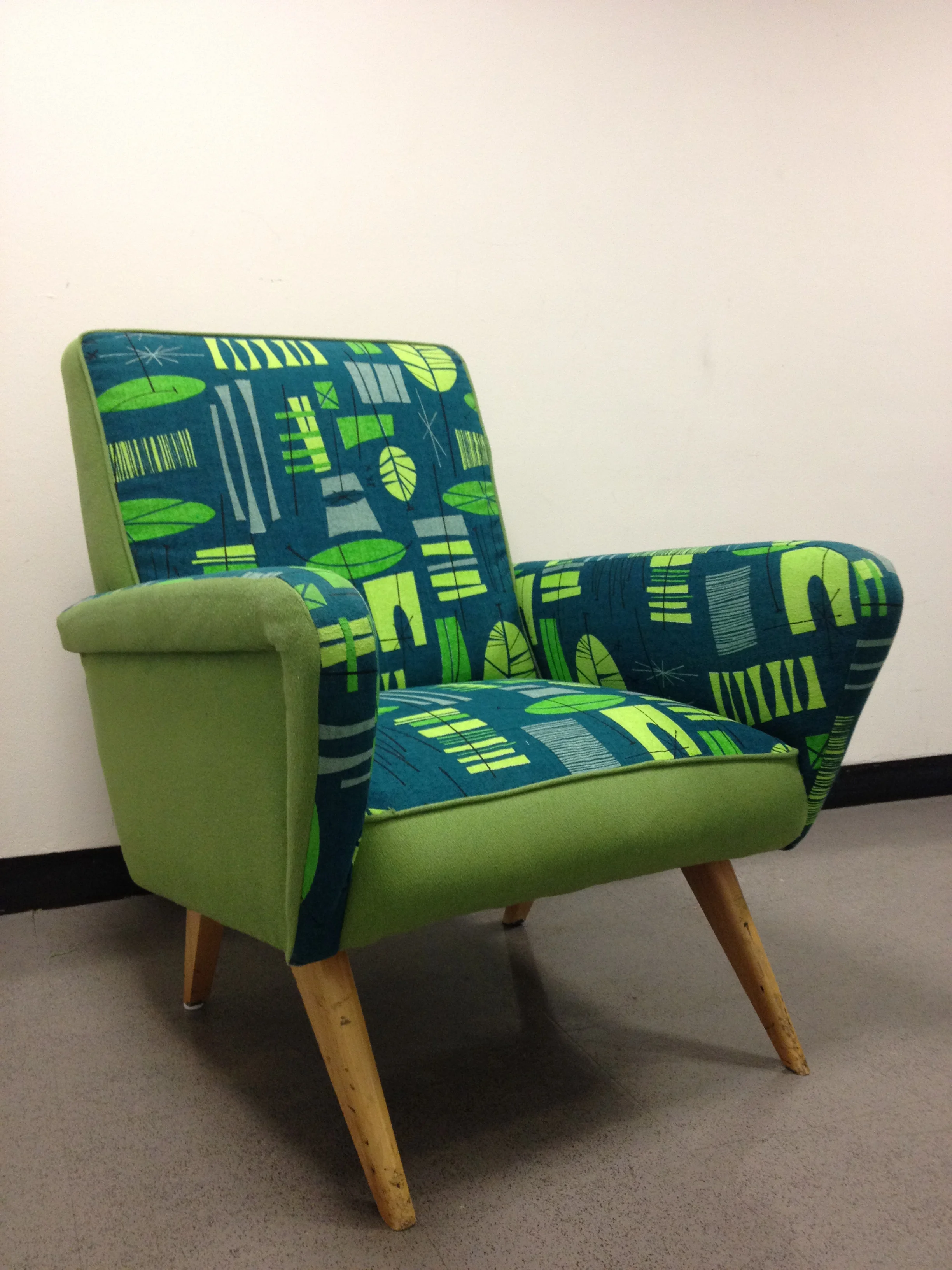  After re-upholstery. 